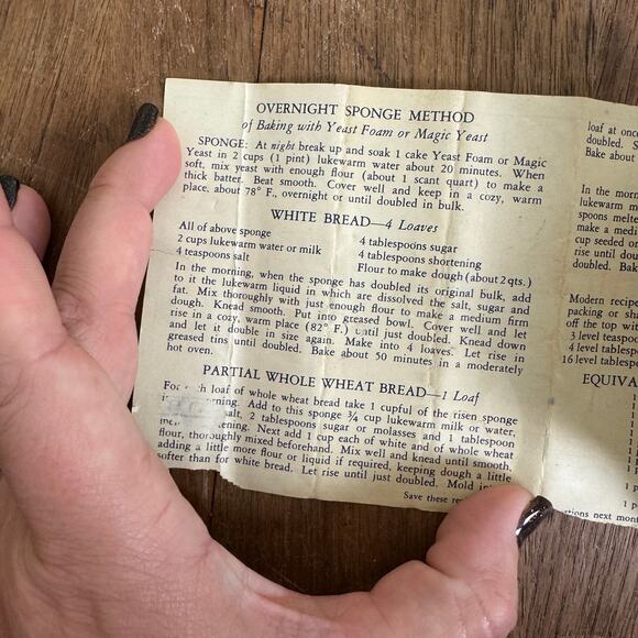 March 1937 original Calendar with holidays & household tips tricks Bread recipes - Picture 7 of 7